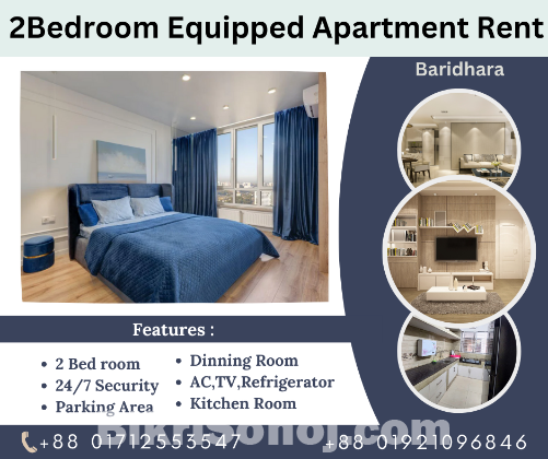 Two Bedroom Studio Apartment Rent Baridhara